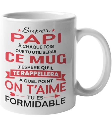 Le mug du super papa/ mug personnalisé papa/ cadeau papa Le mug du super papa/ mug personnalisé papa/ cadeau papa