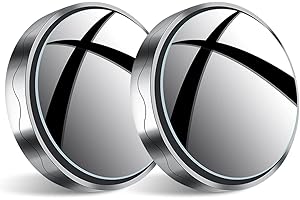 JinRui-T 2Pcs Blind Spot Car Mirror, Automotive Side Blindspot Mirror for Car, 2.2" Round Car Rearview Mirror Accessories 360 Degree Rotating with Vacuum Suction Cup for Cars, Suv, Van and Trucks