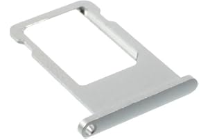 jbTec SIM-Tray/SD-Card Karten-Halter kompatibel mit Apple iPhone 6s - Single Slot Schlitten Rahmen Fach, Farbe:Silber