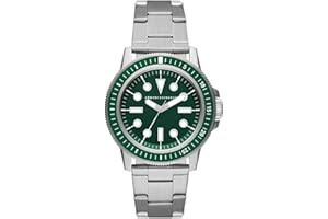 Armani Exchange Orologio da uomo, Movimento al quarzo a tre lancette e cassa da 42 mm con cinturino in acciaio