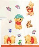 Wandaufkleber Wandtattoo Wandsticker Deko Winnie Pooh Kind Kinderzimmer WAK-083