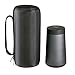Produktbild Bluetooth Lautsprecher Hülle Abdeckung TopAce Premium Kunstleder Tasche mit Abnehmbarem Band für Bose SoundLink Revolve Tragbarer Bluetooth Lautsprecher (Schwarz)