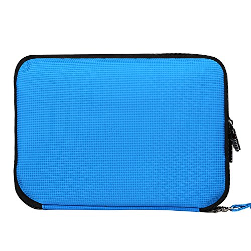 BUBM Reisetasche Organisator Tasche mit Doppelschichte für Elekronik Zubehör Wie Telefon Ladegerät Tasche (Groß,Blau） - 8