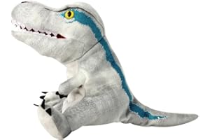 FYBR Hand Puppets Dinosaur Puppets for Kids, Dinosaur Toys for Boys Girls, Plush Dinosaur Stuffed Animal Story Toys Gifts for 3-6 Year Old Boy (Velociraptor)