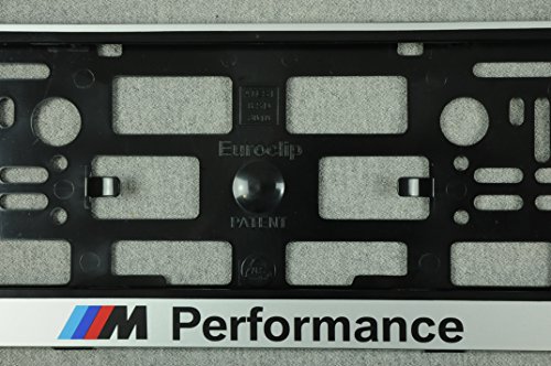 Preisvergleich Produktbild Set 2 x Kennzeichenhalter M Performance Grau Kennzeichenhalterung Nummernschildhalter NEU