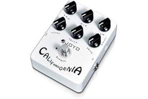 JOYO Overdrive Distortion Pedal Amp Simulator Rock-Töne von OD bis Dist für E-Gitarren-Effekt – Bypass (California Sound JF-15)