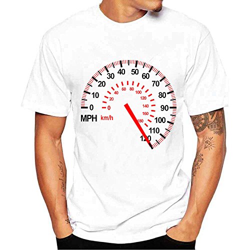 VPASS Camiseta para Hombre, Verano Manga Corta Impresión Moda Diario Slim Fit Casual T-Shirt Blusas Camisas Camiseta Jaspeada de Cuello Redondo para Hombre Suave básica Camiseta
