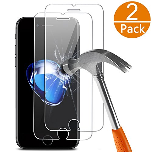2 x iPhone 7 Plus Panzerglas, Melojoy Gehärtetem Glas Hartglas iPhone 7 Plus Schutzfolie Panzerfolie Folie