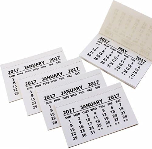 2017 Calender Tabs Insert Mini Calender Tear Off Pads Month to View 30 pk