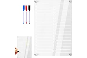 Fridge Dry Erase Board - Magnetic Clear Acrylic