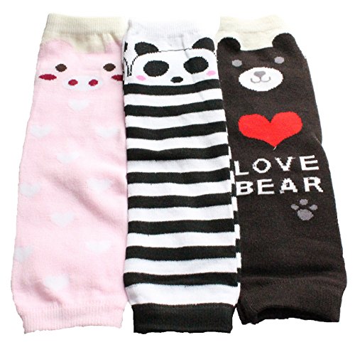 Baby Toddler Girl Legwarmers Pack of 3 - PIG PANDA BEAR
