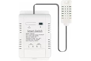 MHCOZY Interruttore di regolazione della temperatura wireless WiFi, telecomando APP Tuya per la produzione di birra in casa, l'agricoltura, la serra, funzionante con l'assistente Alexa Google