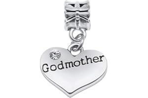 JEWELLERY HUT Message Pendant Charm for Charm Bracelets - 28 Options to Choose From Women's Girls Jewellery