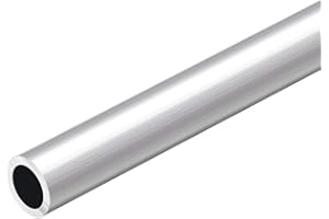 sourcing map Tube rond en aluminium 6063, 30cm de Longueur 16mm OD 12mm ID Tube aluminium droit sans soudure