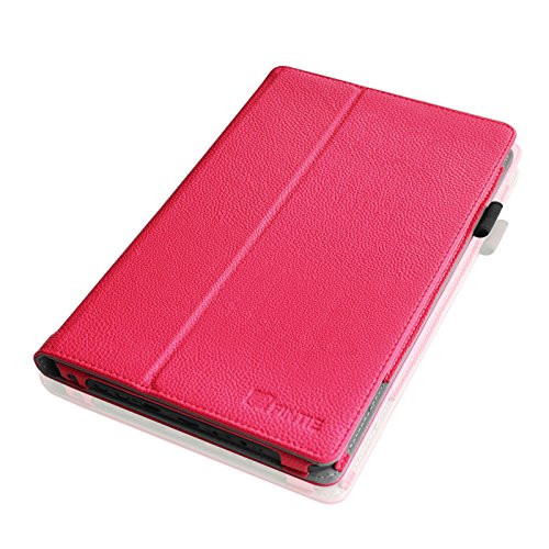 Fintie Odys Ieos Quad 10.1 Hülle Case – Slim Fit Folio Kunstleder Schutzhülle Cover Tasche mit Ständerfunktion für Odys Ieos Quad 25,7 cm 10,1 Zoll Tablet-PC (nicht geeignet für Odys Ieos Quad White Edition), Magenta - 8
