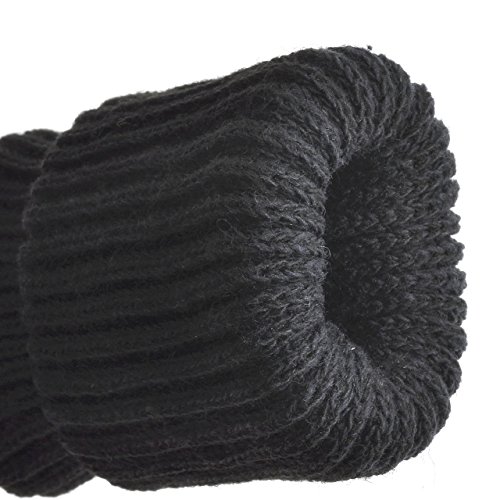 Mogoko 16 x Stuhlbeinsocke Möbel Socken Anti-Rutsch Wollsocken Hocker Fessel Tabellen Cotton Caps Fußboden Schutz Stuhl Bein Floor Protector (Schwarz) - 3