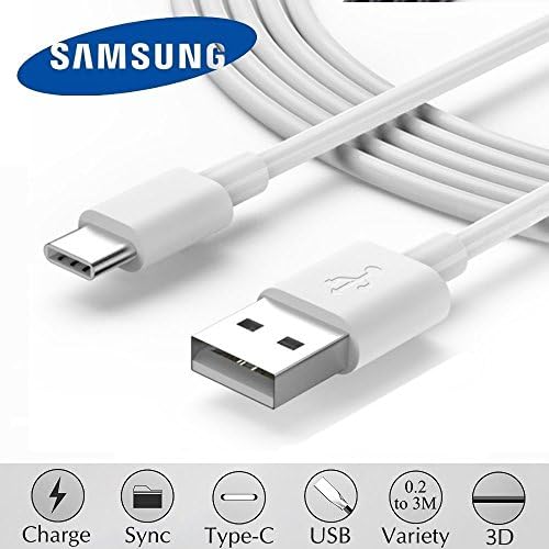 Accessory Land Sync &amp; Charger USB Type C Data Lead Cable for Samsung Galaxy S8 / S8 + Plus / A3 / A5 / A7 2017, LG G6 / G5 / V20, Google Pixel / Pixel XL, Nexus 5X / 6P, OnePlus 2/3, HTC 10, Huawei P8 P9 P10, Sony Xperia XZ Premium / X compact Smartphones devices USB-A to USB-C charging (1M Meter, White)