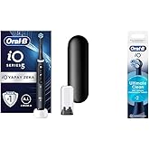 Oral-B iO - 5 Siyah Yapay Zeka Teknolojili Şarjlı/Elektrikli Diş Fır&ccedil;ası + Oral-B iO Ultimate Clean Siyah Diş Fır&ccedil;ası Yedek B