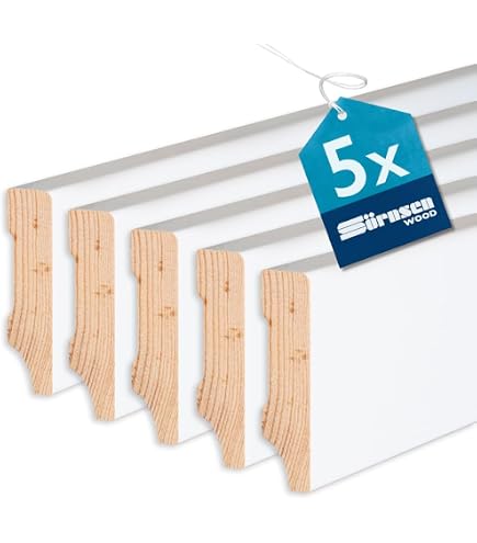 Sörnsen Wood Sockelleiste Eiche – 16x40x2400 Mm, Matt Lackiert, Mit Weimarer Profil Für Moderne Räume