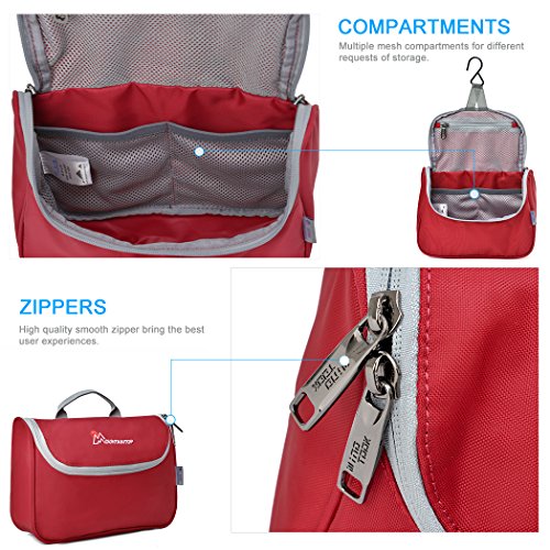 Mountaintop Kulturbeutel Kulturtasche zum Aufhängen zum Reise Urlaub, 23.5 x 18 x 6 cm - 3