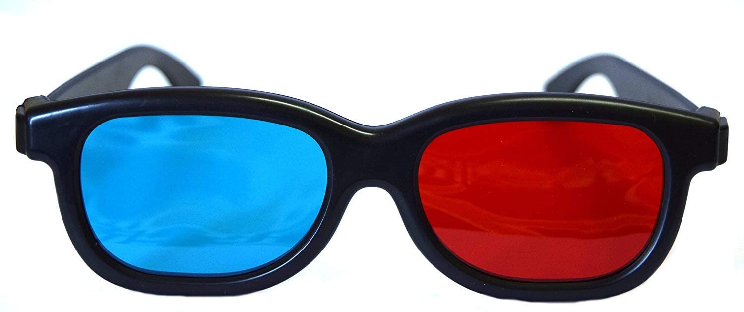 4K PROJECTOR Boss 3D Anaglyph Video Glasses Red & Blue