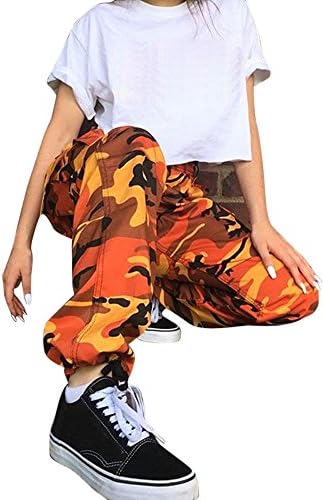Hotsellhome Women's Fashion Casual Pants, Newest Women Girls Camouflage Printed Sports Camo Cargo Pants, Outdoor Casual Trousers Jeans, Fitness Yoga Sport Harem Pants