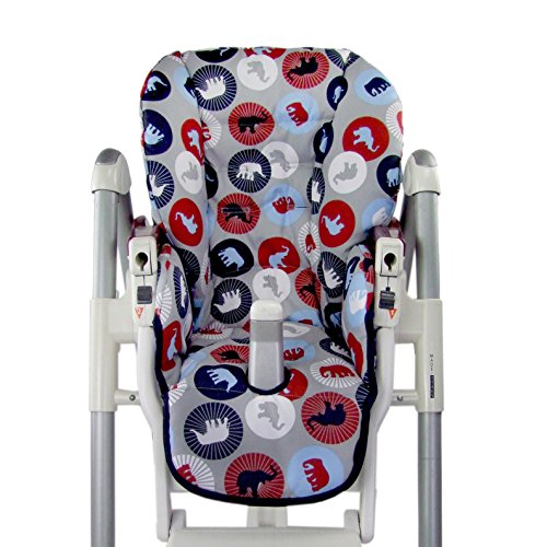 Bambiniwelt Sitzkissen Ersatzbezug für Peg Perego Prima Pappa Diner *24 FARBEN* NEU - 2