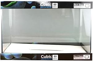 Blau Aquaristic Bacinella Rettangolare Cubic Nano Blu 80 Litri Vetro Float 62x36x36 cm