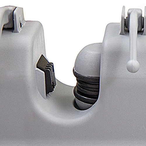 Newdora Besen Mop Halter, Gerätehalter Wandhalterung, Ordnungsleiste Wandhalter mit 5 Haken und 6 Schnellspannern für Mopp ,Besen und Gartenwerkzeug usw - 2
