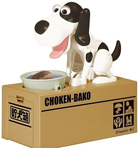 Rethinkso Saving Box Piggy Bank Cute Eating Dog Money Box Creative money cans