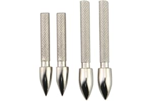ZSHJGJR ZSHJG 24pcs Tiro con L'Arco Punta di Freccia Punto Freccia Inserto di Caccia Pratica Broadhead Punta dell'Acciaio Inossidabile per L'Albero della Freccia di ID 4.2mm