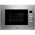Baumatic 28 Litre Built In Microwave Oven & Grill Frameless Design Black Glass & Stainless Steel - Model BMEMWBI28SS (AE) - 2 Years Warranty