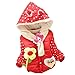 Baby Girls Kids Rabbit Cotton-padded clothes Outwear Coat Jacket Snowsuit (18-24 Months, Deep Red)