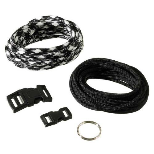 Paracord Starter Set schwarz/weiss