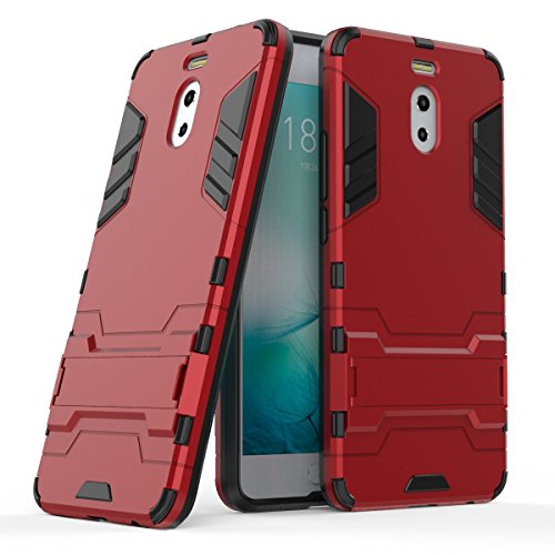 Custodie e cover Per Meizu M6 Note,TPU +PC combinata,una protezione a 360 gradi,durevole, forte,di prima classe tecnologia anti-shock(rojo)