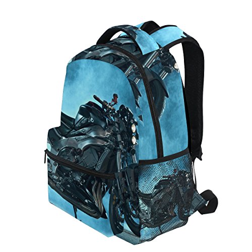 COOSUN Sport Moto Vélo Sac à dos Casual école Voyage Daypack Multicolore