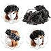Lady Flower Floral Garland Crown Black Bride Handmade Vintage Goth Wedding Party