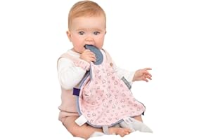 Cheeky Chompers Weiches Baby Schmusetuch | 4 in 1 Comfortchew | Baby Zahnen Hilfe & Sensorik Spielzeug | Silikon Zahnenecke | Beruhigend + tröstlich | Mit Liebe Gemacht