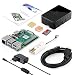 Produktbild ABOX Raspberry Pi 3 Modell B Plus (B +) Ultimate Starter Kit mit 32 GB Class 10 Samsung Evo + Micro SD Karte, 2,5 A/Ausschalter Stromversorgung und Premium Schutzhülle Schwarz