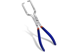 TOOLUTION Fuel Line Disconnect Pliers, 9 Inch Automotive Fuel Filter Removal Tool Quick Release Hose Clip Pipe Clamp Plier for Car Repair