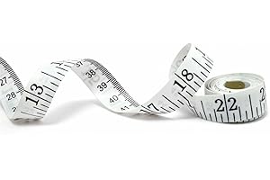 COSMO BUY Dual Sided Measure Tape Cloth Sewing Tailor Tape Appropriate for Measuring Body Measure One Side in Centimeters/Other Side in Inches White Color Measuring tape 150CM/60 Inches