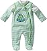 Schnizler Unisex Baby Clothing Set Frog Neck Long Sleeve Romper, Green (Original), 0-3 Months (Manufacturer Size:56)