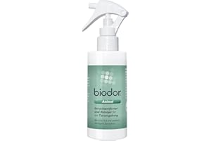 Biodor Animal Spray 150ml - Geruchsneutralisierer, Geruchsentferner & Reiniger für die Tierumgebung - Enzymreiniger Urin, Kot & anderen strengen Gerüchen - Hundeurin, Katzenurin Geruchsentferner