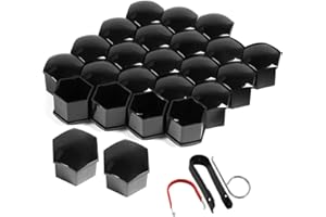 BAMYLI 20 STK Radschraubenkappen 17mm Radmuttern Kappen mit Radschraubenkappen Abzieher Kappen für Radmuttern Schraubenkappen Schraubenabdeckung Radschrauben Abdeckkappen für Radschrauben für Autos (17mm)