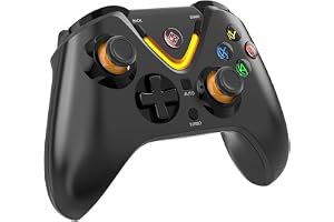 Cosmic Byte Ares Tri-Mode Wireless, Bluetooth, Wired Controller for PC – 2.4GHz, Bluetooth, USB-C Wired, Hall Effect Joysticks & Triggers, Turbo, Auto Turbo,Dual Vibration, Upgraded 1000Hz Polling, Software Support (Black)