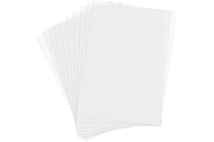 ZFSEYUH 20 Pièces Pochoir en Mylar A4, Feuilles de Mylar Feuilles de Pochoir Mylar pour Bricolage, Peinture, Peinture en Aérosol
