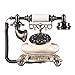 Produktbild TELEPHNY Rotary Antik Europäisches Telefon Retro Kreativ Draht-Telefon festnetz Heim und büro durchwahltelefon Buttom drücken-A 22x26cm(9x10inch)