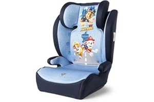 Tataway Paw Patrol Boy i-Size, siège auto pour enfant 15-36 kg (3,5-12 ans), 100-150 cm, groupe 2/3, peut être installé avec une ceinture à 3 points, bleu clair
