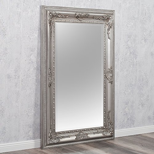 BAROCK WANDSPIEGEL Eve 120x80cm SPIEGEL ANTIK SILBER POMPÖS HOLZRAHMEN FACETTE - 2