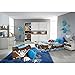 Produktbild Kinderzimmer Pirat B 4-teilig weiß / braun Jugendzimmer Kleiderschrank Bett Schreibtisch Nachtkommode GS-geprüft Made in Germany